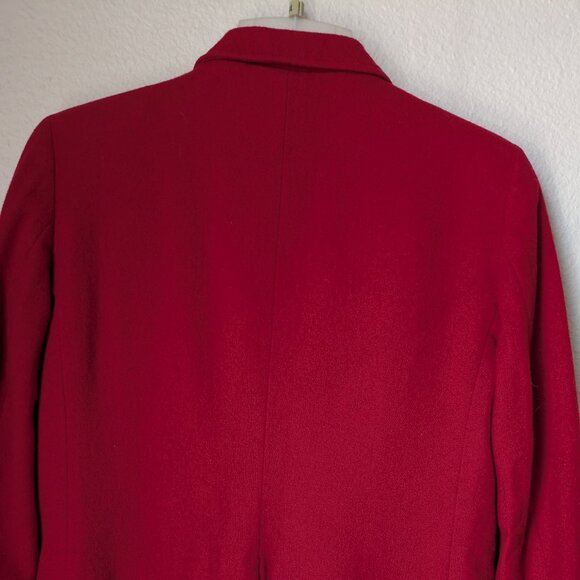 Bristol County Women's Red Blazer with Gold Buttons - Picture 3 of 11